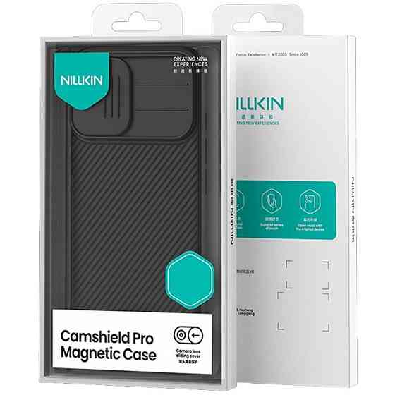 Карбоновая накладка Nillkin CamShield Pro Magnetic для Apple iPhone 17 (6.3") Херсон