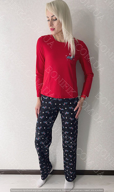 Женский комплект пижамы "Snowy Weather" (арт. LPK 0180/39/03) Кривий Ріг - зображення 1