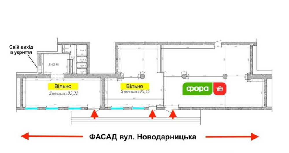 Оренда магазин / кав’ярня / салон 75м2, 82м2 та 157м2 біля ФОРА Київ - зображення 7