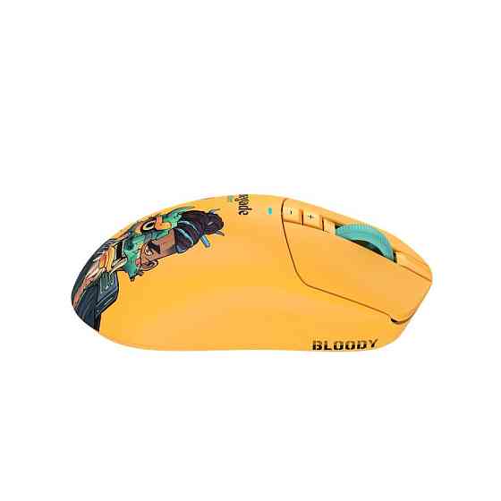 Мышь компьютерная безпроводная Bloody R72 Ultra Renegade Sunset желтая Київ