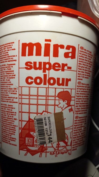 Затирка фуга для швов плитки Mira supercolour 144 коричневая Киев - изображение 3