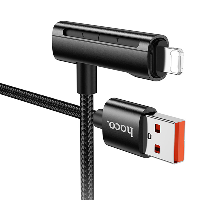 Дата кабель Hoco U135 Incredible 2in1 USB to Lightning/Type-C (1m) Херсон - зображення 4