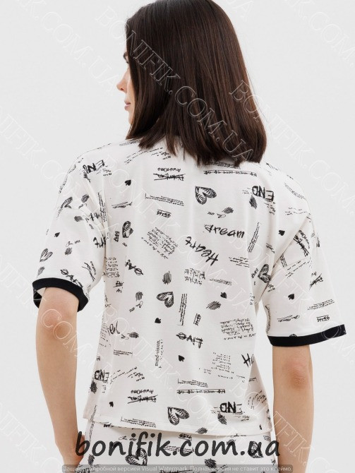 Женский пижамный комплект для сна "Dreamy Hearts" (16801) (арт. 1771) Кривий Ріг - зображення 5