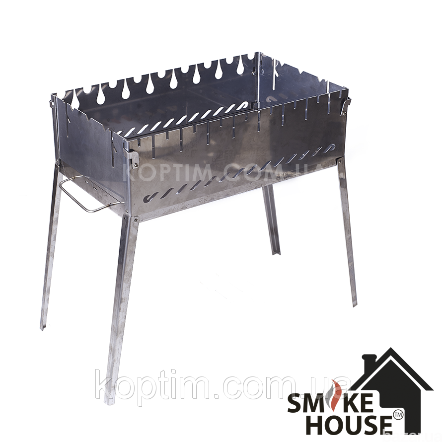 Раскладной мангал из нержавеющей стали Smoke House Case8 DeLuxe Харьков - изображение 1