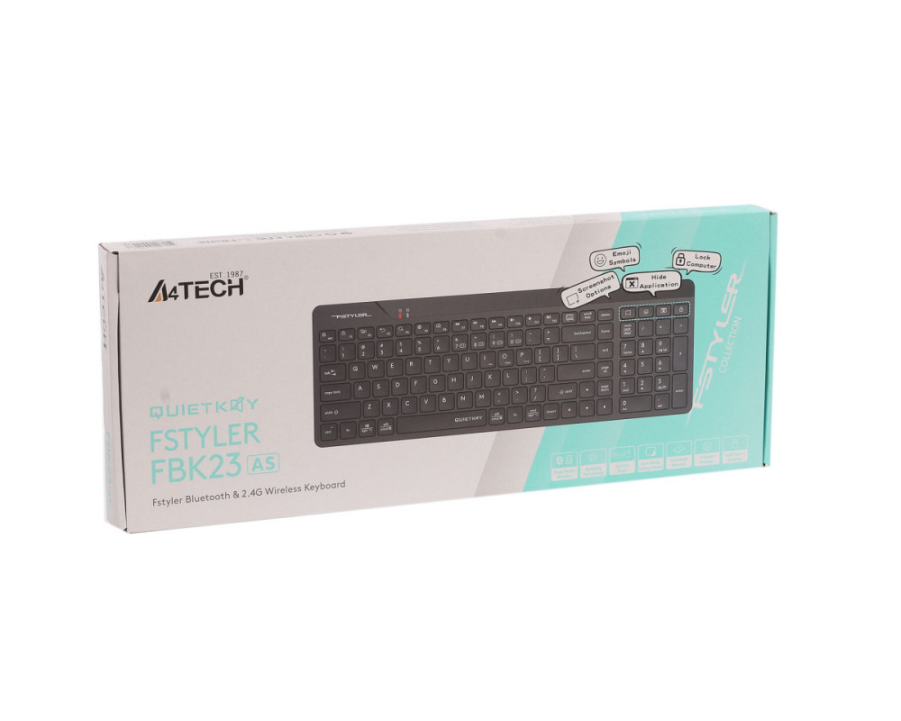 Клавиатура беспроводная A4Tech Fstyler FBK23 AS (Black) черная Київ - зображення 8