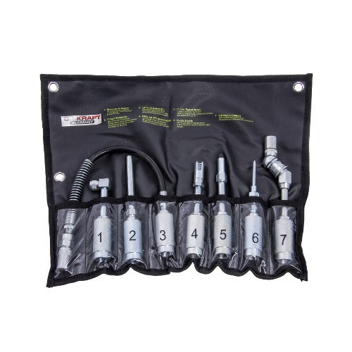 Набор насадок для шприц-масленки 7ед. G.I.KRAFT K-410 Харьков - изображение 2