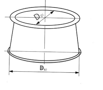 Патрубок перходной круг200 на круг 300 , самотечное оборудование Київ - зображення 1