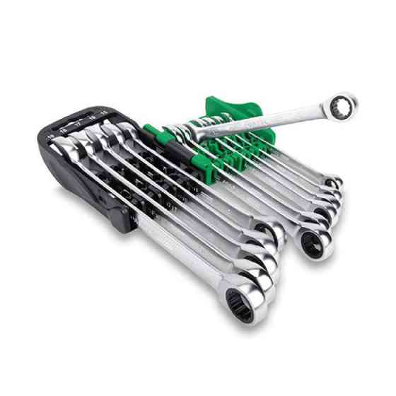 Набор ключей комбинированных с трещоткой TOPTUL 8-19мм 10ед. на холдере GSCQ1001 Харків