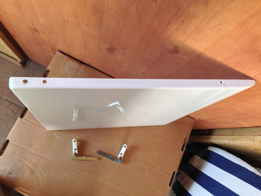 Верхня кришка для газової плити Beko FG5521 металева біла з кріпленням Киев - изображение 4