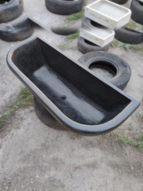 Умивальник з бетону полуванна в античному стилі для ресторану кафе або готелю лофт Львів - зображення 1