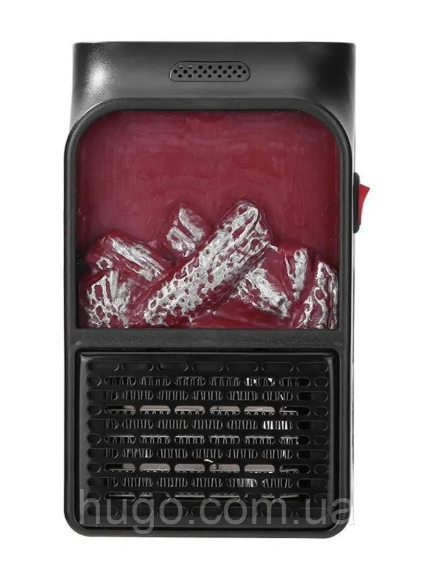 Портативний обігрівач з LCD екраном 900Вт, Flame Heater / Електрообігрівач міні камін. Одеса - зображення 3