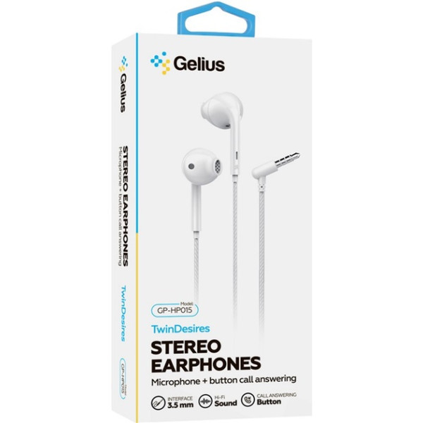Навушники Gelius TwinDesires GP-HP015 White (Код товару:42671) Харьков - изображение 2