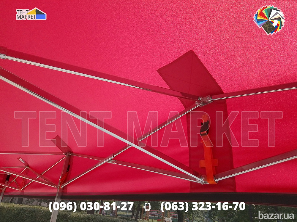 Шатер розкладний 6х3 Червоний намет трансформер. Шатри намети - Виготовлення Пошиття Продаж Запоріжжя - зображення 5