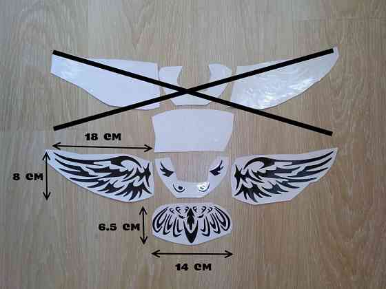 Наклейка на авто Сова на задний значок автомобиля для Mazda 2, 3, 5, 6, CX-3, CX-5, CX-7, MX-3 Бориспіль