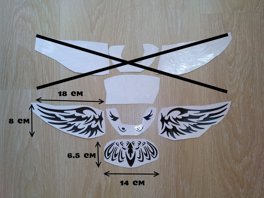 Наклейка на авто Сова на задний значок автомобиля для Mazda 2, 3, 5, 6, CX-3, CX-5, CX-7, MX-3 Бориспіль - зображення 2