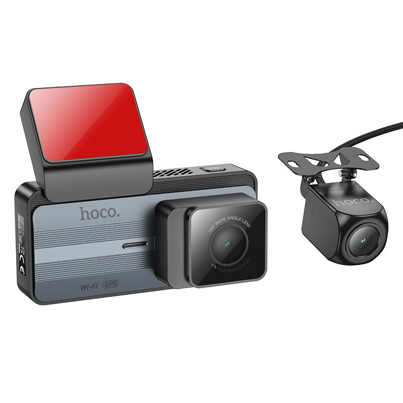 Видеорегистратор Hoco DV12 2K display + GPS (with rear camera) Херсон - зображення 4
