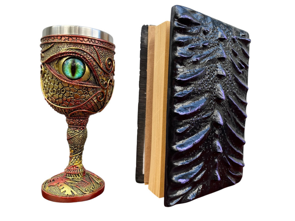 Подарочный набор Бокал 3 Глаз Зеленый и Блокнот 3 «Око Иллюзий» Київ - зображення 2