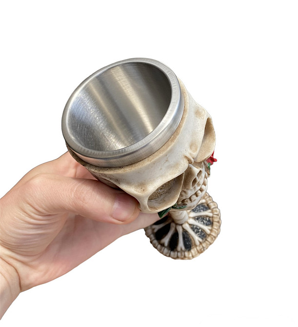 Бокал для вина 3 Череп с Розой Київ - зображення 8