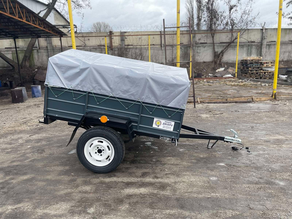 Купити одновісний причіп від заводу 200х130х40- у подарунок тент! Малин - изображение 4