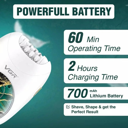 Эпилятор женский VGR V-706 GREEN зеленый Київ - зображення 10