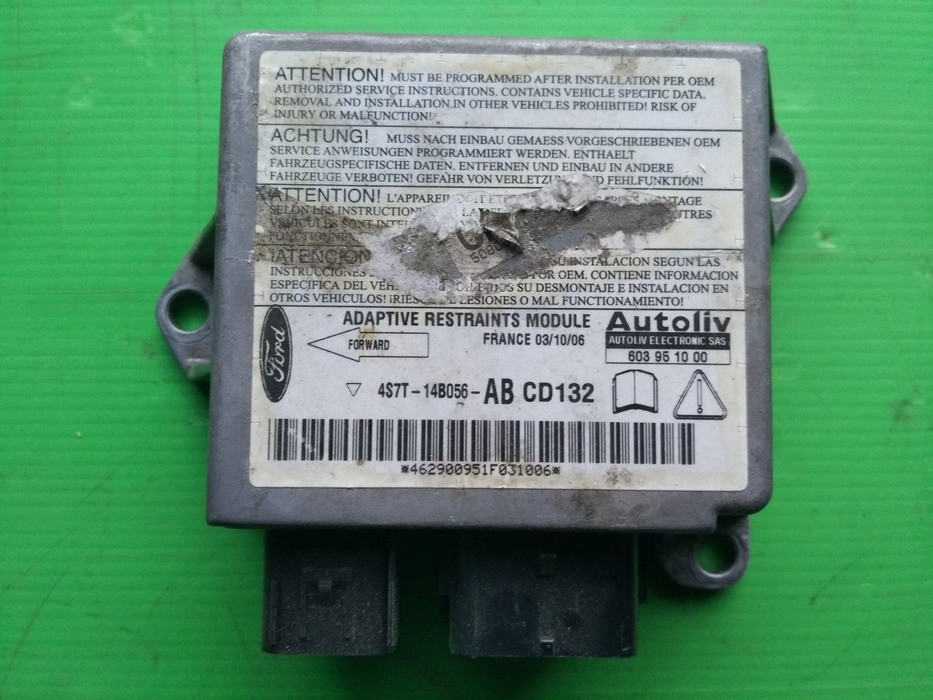 Блок керування подушкою безпеки airbag 4S7T-14B056-AB Форд Мондео 3 Вінниця - зображення 2