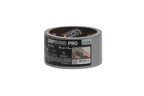 Лента армированная MASTERTOOL GripBond Pro Strong t 70°C 50 мм×5 м серая 77-2505 Харків