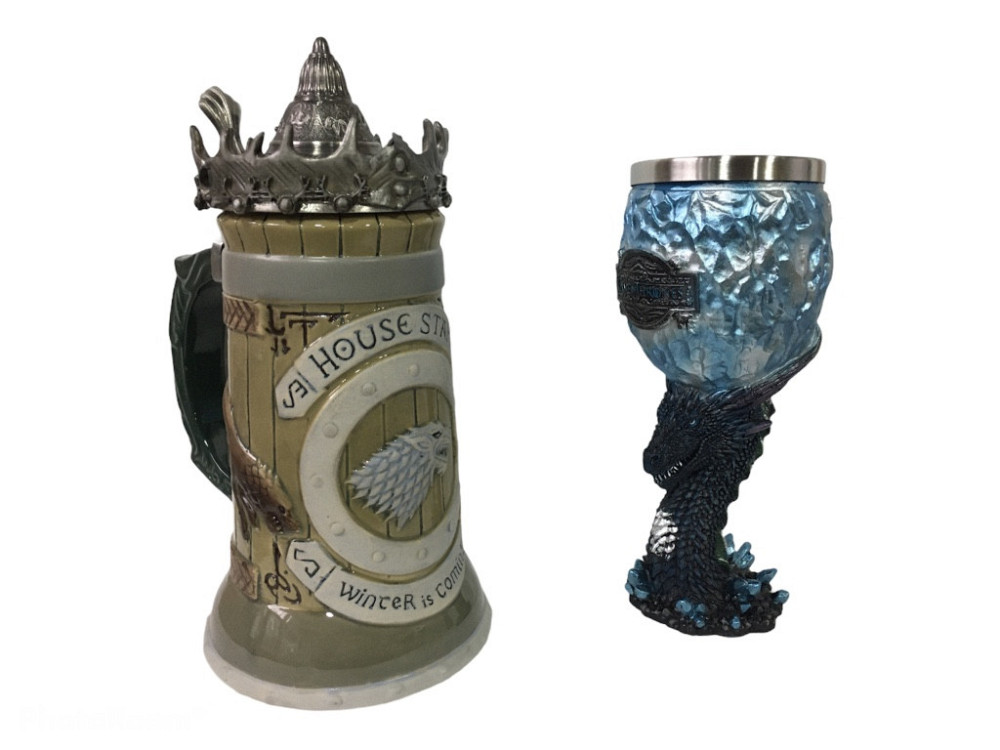 Подарочный Набор Кружка Game Of Thrones House Stark Игра Престолов Дом Старков и Бокал Київ - зображення 5