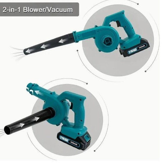 Бездротовий пилосос та повітродувка з двома акумуляторами 1300 мАг і зарядним пристроєм Київ - зображення 5