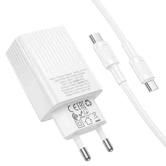 СЗУ Borofone BAS73A Source PD20W (1USB-C) + кабель Type-C to Type-C Херсон