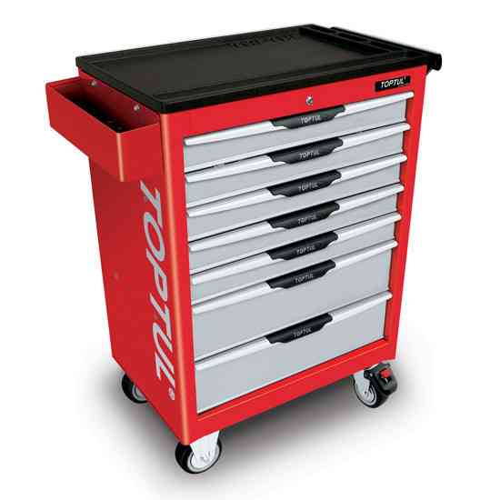 Тележка инструментальная профессиональная TOPTUL (Pro-Line) 7 секций (красная) TCAC0702 Харьков