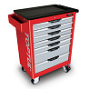 Тележка инструментальная профессиональная TOPTUL (Pro-Line) 7 секций (красная) TCAC0702 Харків