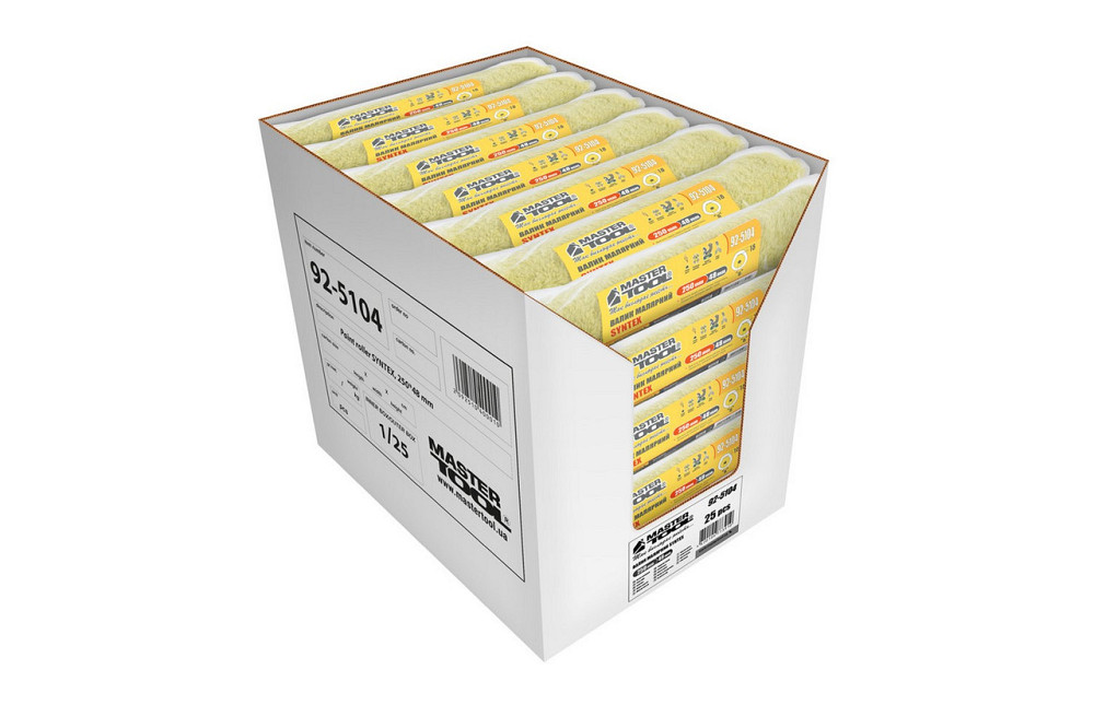 Валик малярный MASTERTOOL Sintex 48/250/18 мм Ø 8 мм 92-5104_Р Харків - зображення 4