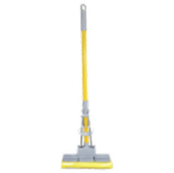 Швабра с отжимом ТМ Мій Дім Standard Double Mop серо-желтая Київ
