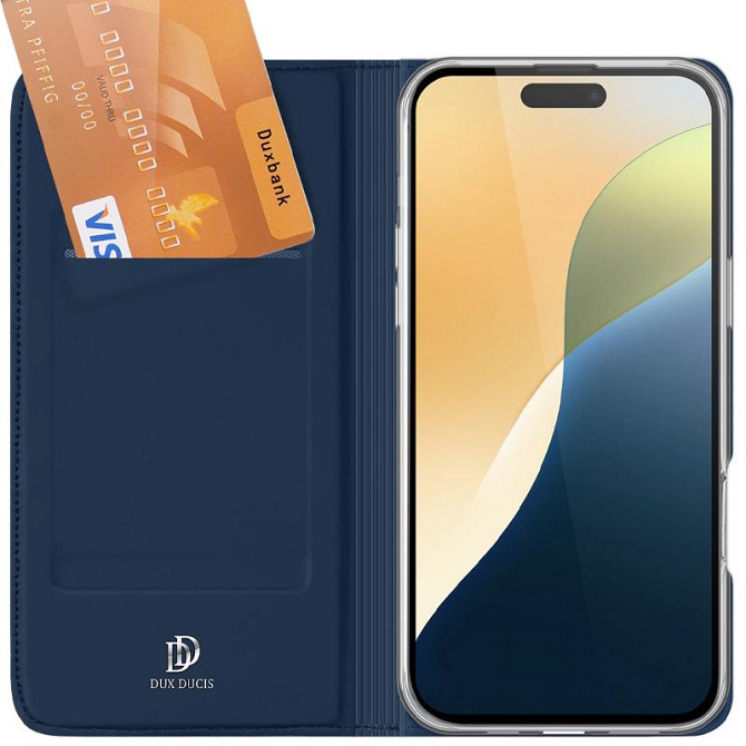 Чехол-книжка Dux Ducis с карманом для визиток для Apple iPhone 16 (6.1") Херсон - зображення 10