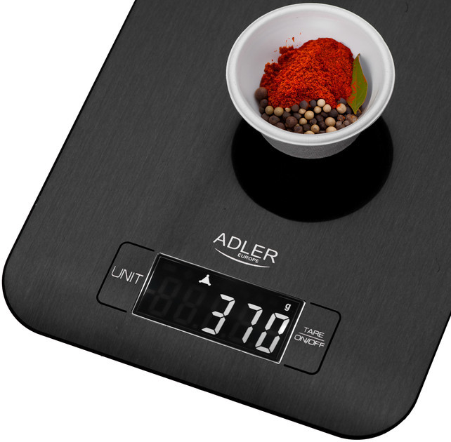 Весы кухонные Adler AD 3183 black 5 кг черные Київ - зображення 5