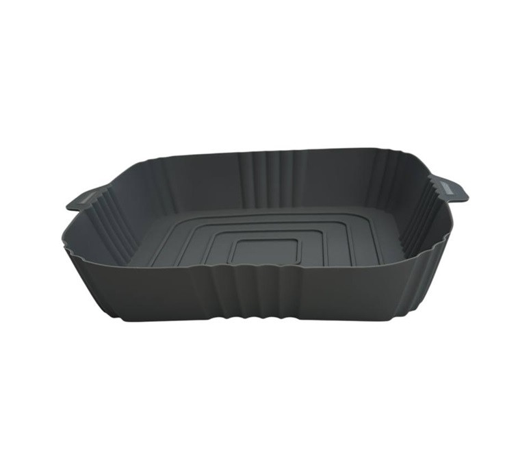 Форма в аерогриль квадртаная силиконовая 19280 19х19х4 см серая Київ - зображення 3