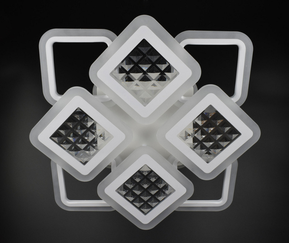 Люстра стельова LED з пультом A2723/4+4S-RGB-wh-d Білий 11х54х62 см. Київ - зображення 1