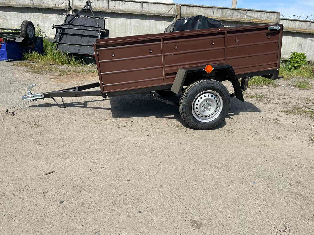 Новий причіп від заводу виробника "Дніпро-251" на ресорах Волга. Купити посилений прчиіп Глобине - зображення 2