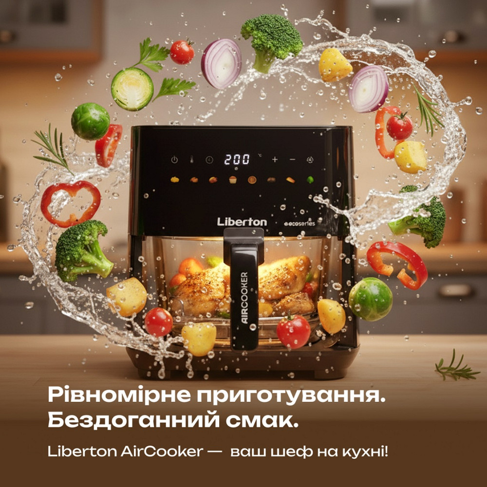 Мультипечь Liberton LAF-3215 1450 Вт черная Киев - изображение 4