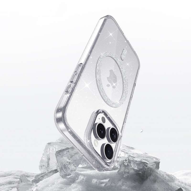 Чехол TPU Eclipse Sparkle (MagFit) для Apple iPhone 15 Pro (6.1") Херсон - зображення 5