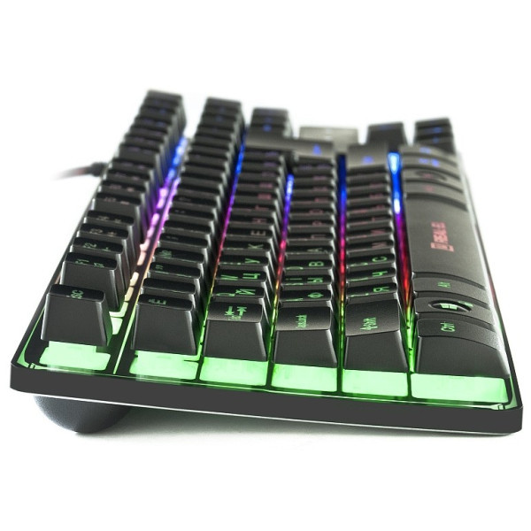 Клавіатура REAL-EL Gaming 8710 TKL USB Black (EL123100030) Харків - зображення 6