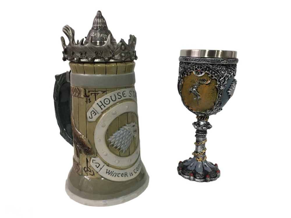 Подарочный набор Кухоль Игра Престолов Дом Старков и Бокал (код 00575) Киев - изображение 6