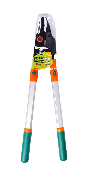 Сучкорез с наковальней MASTERTOOL храповый с алюминиевыми телескопическими ручками 700-1030 мм тефло Харків - зображення 6