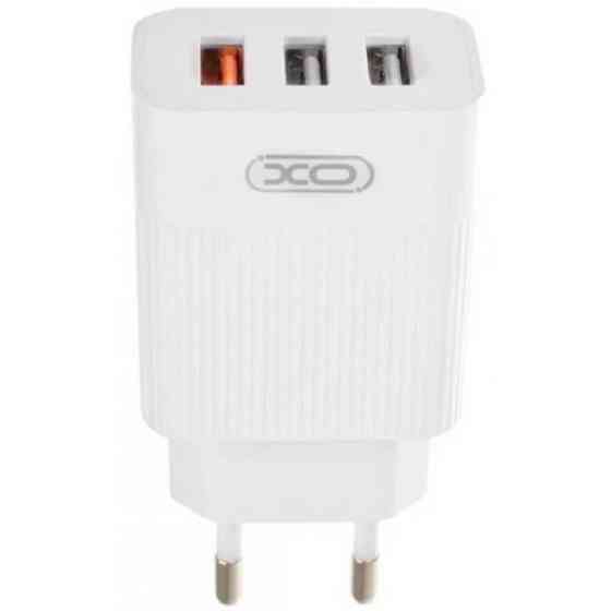 Мережевий зарядний пристрій XO L72 QC3.0 2.1A 3USB EU White (Код товару:24495) Харьков