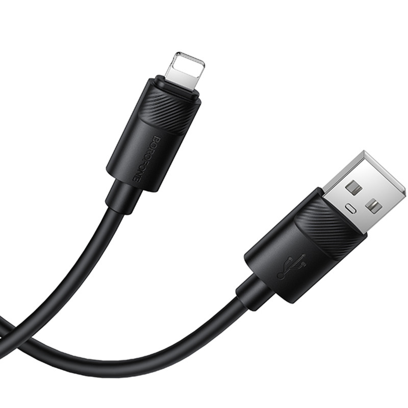 Дата кабель Borofone BX123 Leya USB to Lightning 12W (1m) Херсон - изображение 4