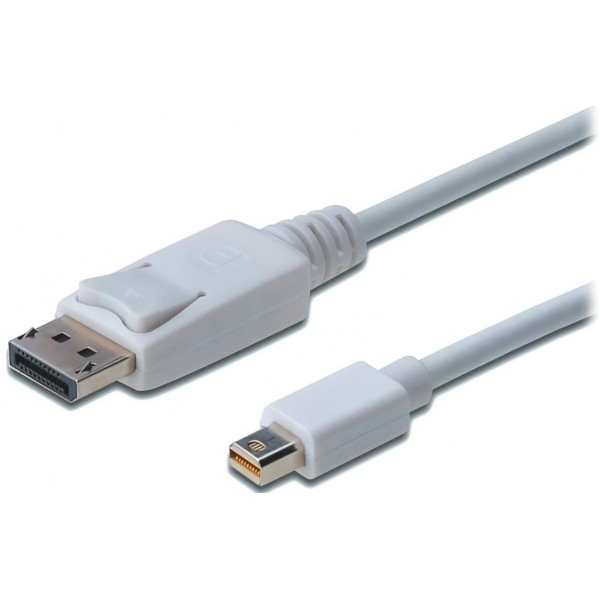 Кабель Digitus miniDisplayPort to DisplayPort (AM/AM) 1.0m White (AK-340102-010-W) Харків - зображення 1
