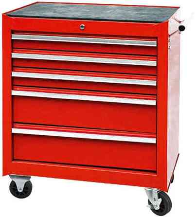 Тележка инструментальная на колесах 5 секций TORIN TBR-L4005-X Харків