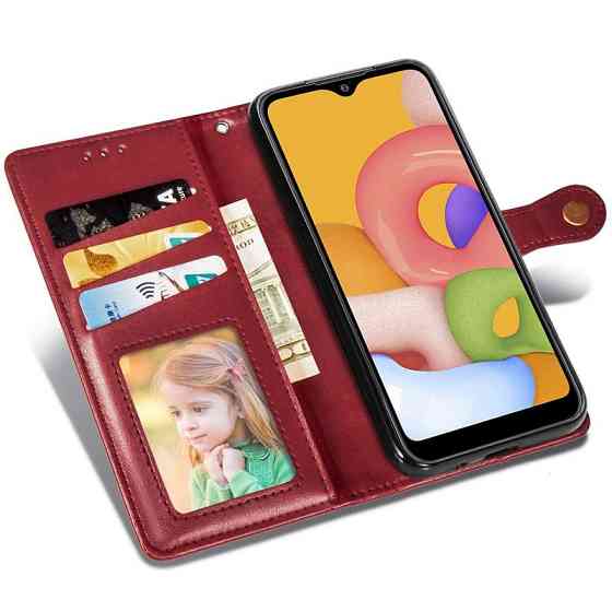 Кожаный чехол-книжка GETMAN Gallant (PU) для Samsung Galaxy A07 Херсон