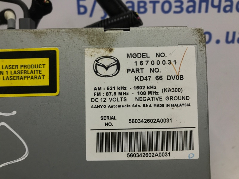 Магнитофон Mazda CX 5 KE 2.2 DIESEL 2011 (б/у) Киев - изображение 5