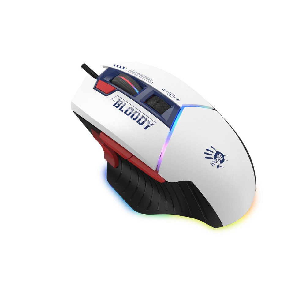 Мышь компьютерная проводная Bloody W95 Max Sports Navy белая Киев - изображение 5